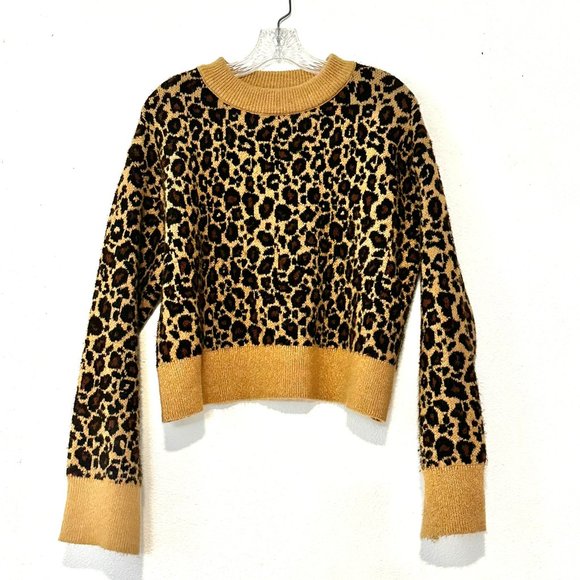 ZARA Knit Animal / Leopard Print Oversized Sweater | SIZE: Small - Picture 3 of 9